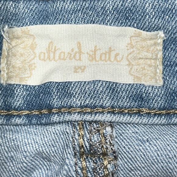 Woman’s Altr’d State Frayed Denim 2 Tone Shorts Size 29 - Picture 4 of 7